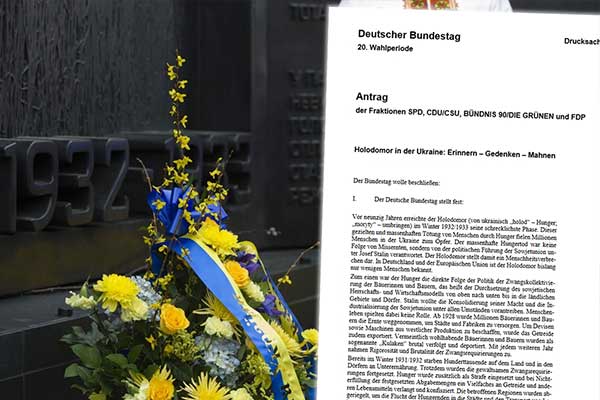 Holodomor en el Bundestag. El parlamento alemán reinterpreta la historia para criminalizar el comunismo y a los comunistas