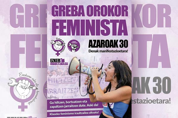 30N Huelga general feminista en Euskal Herria