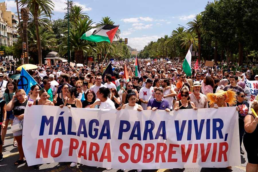 Gran manifestación el 29J en Málaga contra la turistificación y por el derecho a la vivienda