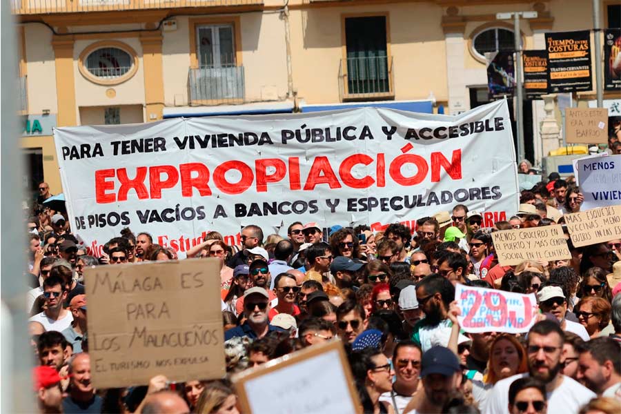 Gran manifestación el 29J en Málaga contra la turistificación y por el derecho a la vivienda