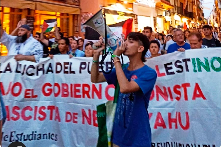 La policía detiene al secretario general del Sindicato de Estudiantes de Sevilla por su activismo en contra del genocidio sionista en Gaza