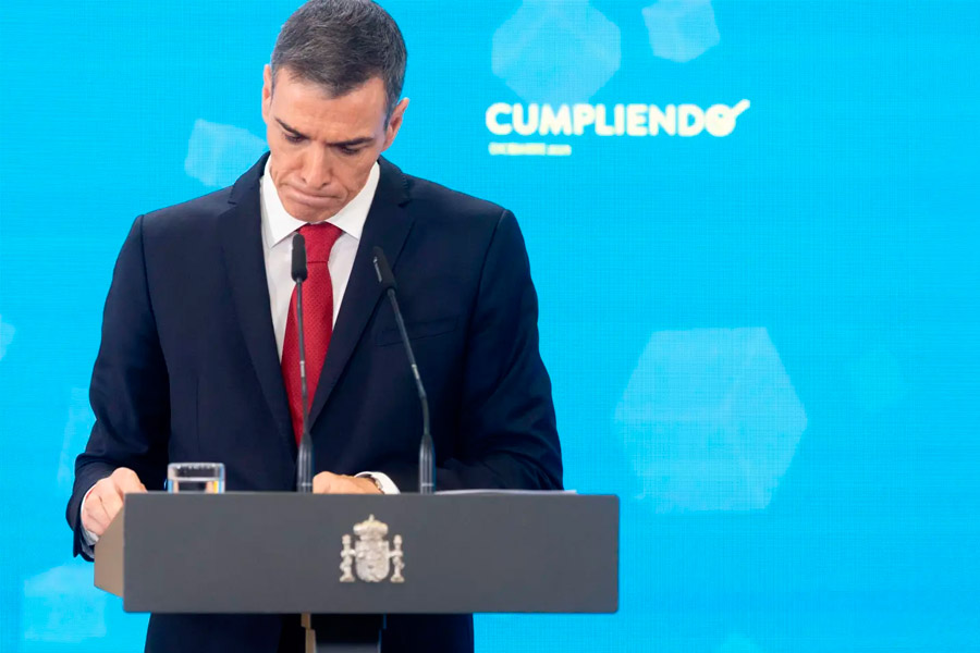 Pedro Sánchez al borde del abismo