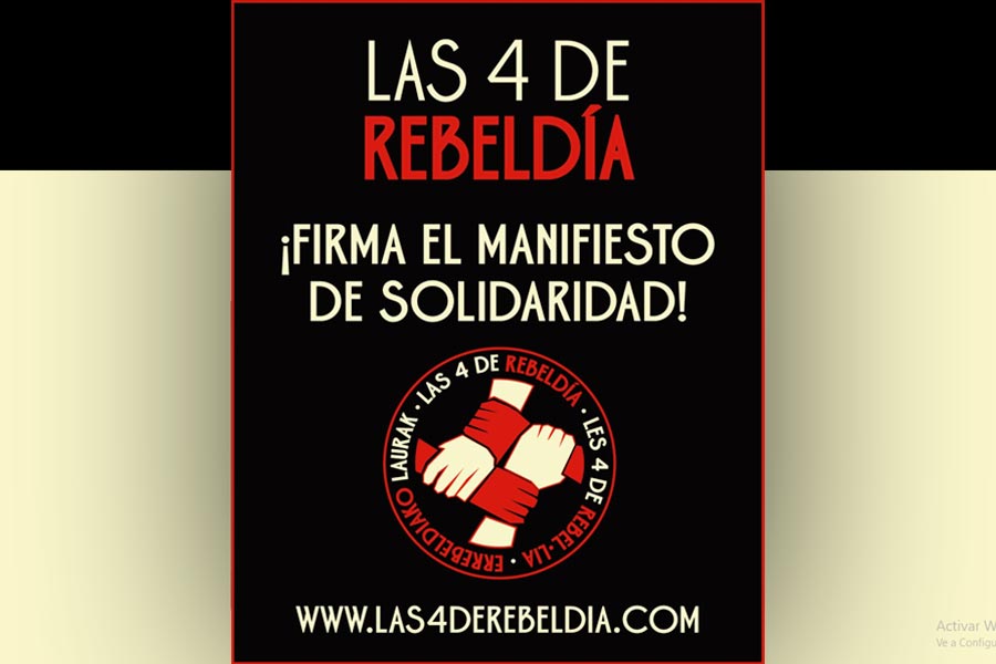 Firma el manifiesto en solidaridad con las 4 de Rebeldía