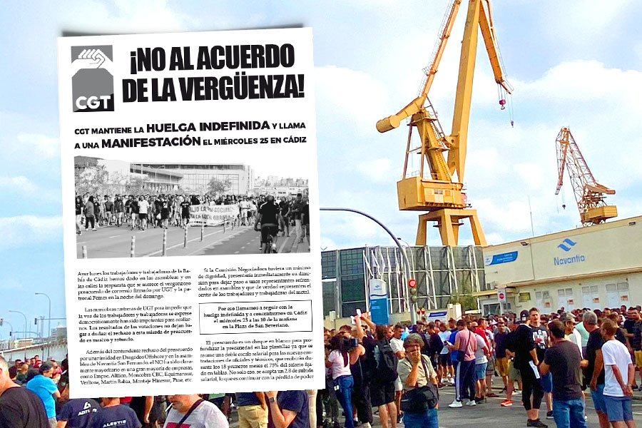 Huelga del Metal en Cádiz ¡No al acuerdo de la vergüenza!