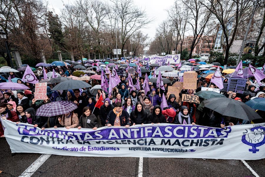 Un 8M impresionante. El feminismo antifascista sale a las calles con fuerzas redobladas 