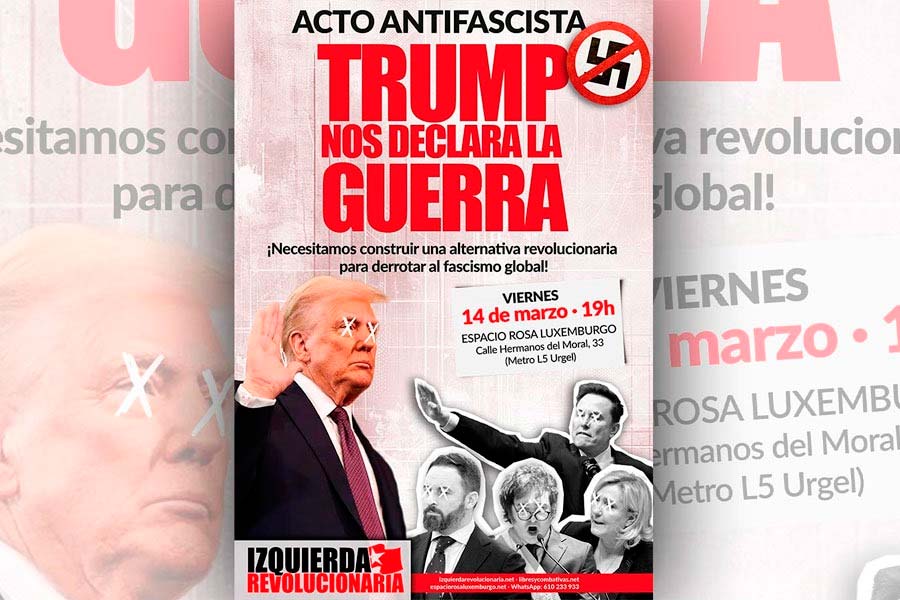 Acto antifascista. Trump nos declara la guerra