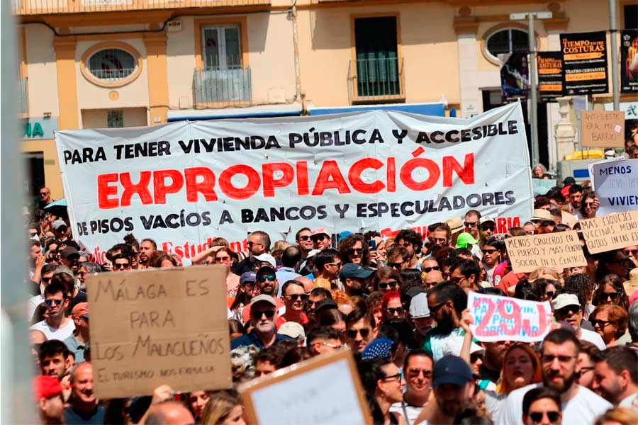 Expropiación de los pisos de bancos, fondos buitres y caseros rentistas. Vivienda pública universal