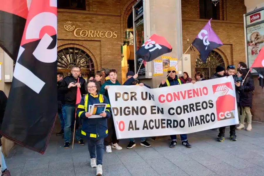 ¡A la huelga en Correos! ¡No al acuerdo marco!