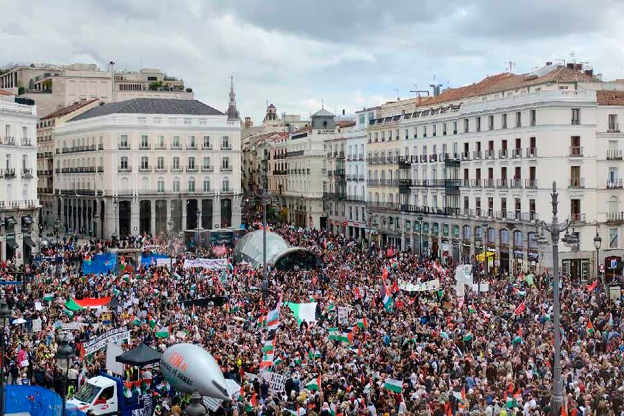 Multitudinaria marcha estatal por Palestina. ¡Ruptura de relaciones con el Estado sionista de Israel ya!