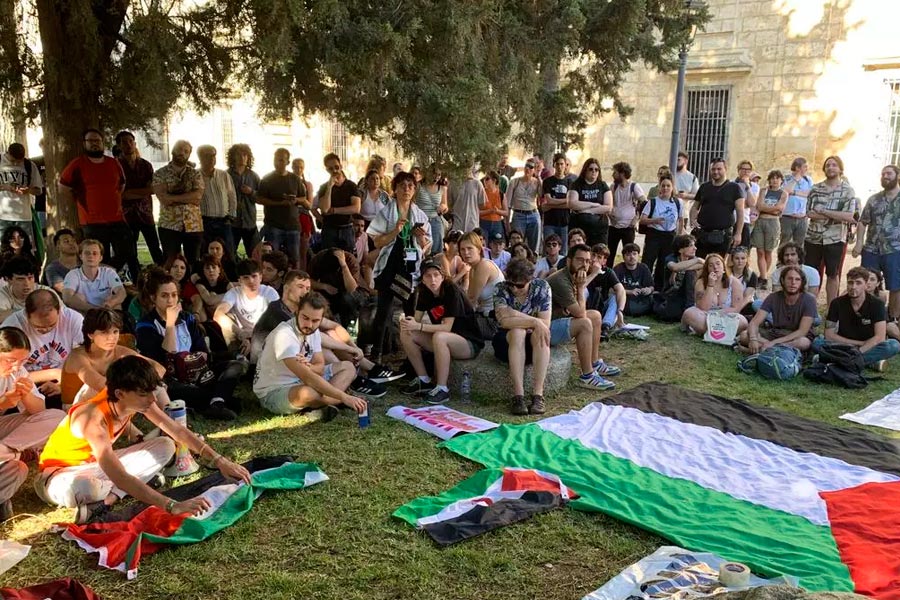 El secretario general del Sindicato de Estudiantes de Sevilla y otro activista investigados por denunciar el genocidio sionista 