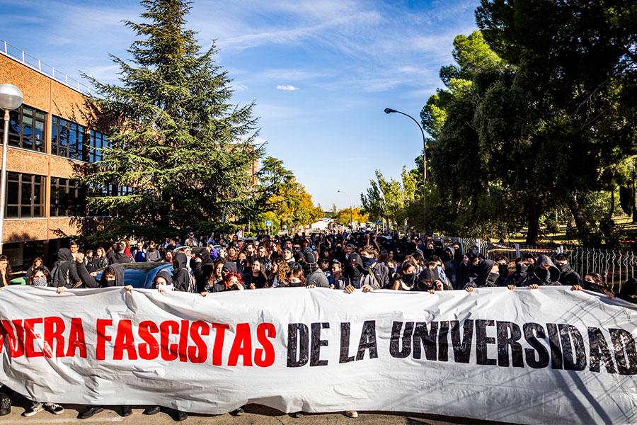 Las estudiantes antifascistas de Somosaguas frenamos a Vito Quiles