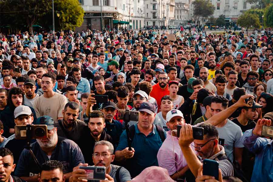 La juventud marroquí estalla contra la pobreza, la corrupción y la represión del régimen