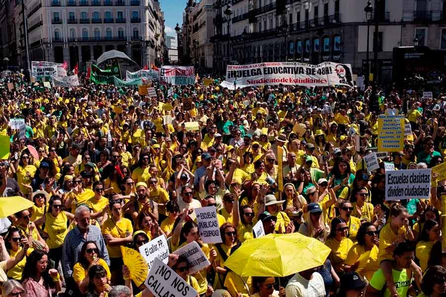 Desde Infantil a la Universidad, 50.000 personas colapsamos Madrid en defensa de la educación pública