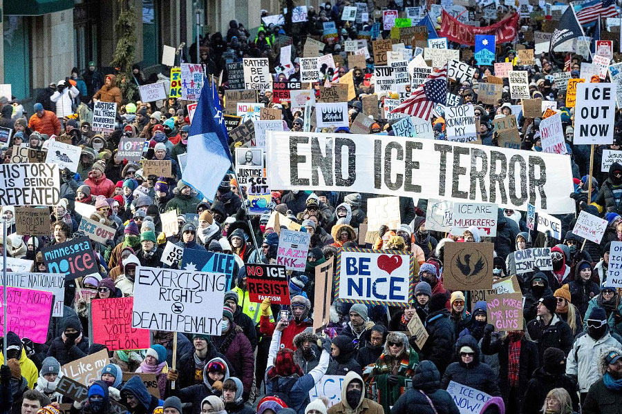 La clase obrera y la juventud de EEUU  levantan una marea antifascista contra Trump y el ICE