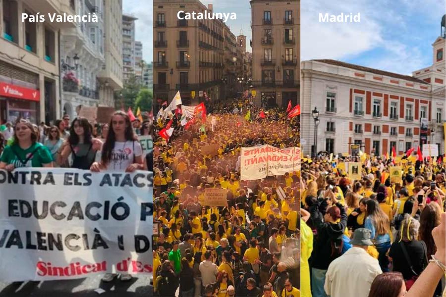 País Valencià, Catalunya, Madrid… Rebelión docente ¡podemos ganar!