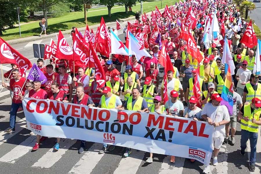 O metal da Coruña volve á folga os días 9, 10 e 11 de xuño. Hai forza para lograr un bo convenio!