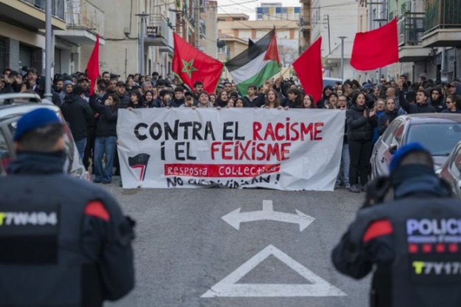 La lucha antifascista paraliza la provocación de VOX en Bonavista