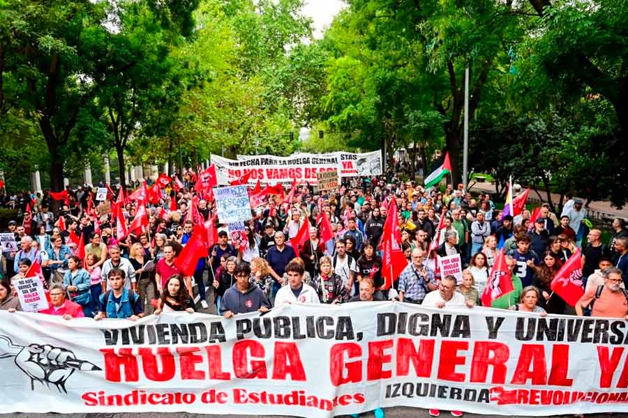 El clamor de las calles por la vivienda es imparable. ¡Huelga general ya!