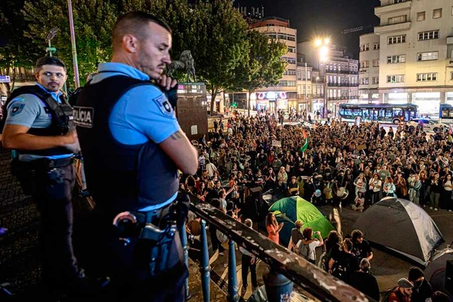 Portugal. La policía ataca brutalmente la acampada por la vivienda de Oporto