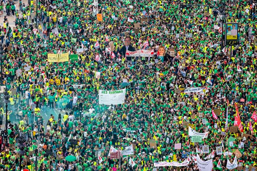 La rebelión docente une fuerzas en un arranque de curso caliente
